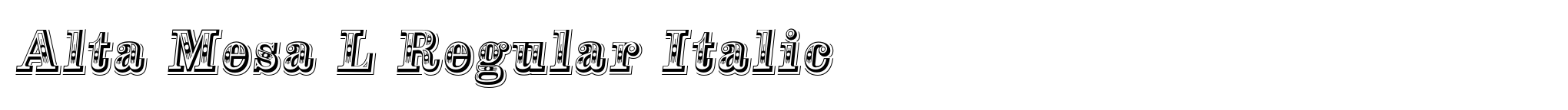 Alta Mesa L Regular Italic image